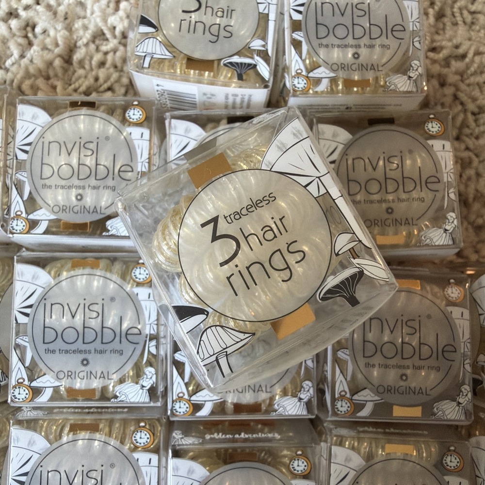 Invisi Bobble The Traceless Hair Ring Box 27 Candy Clear Gold - Picture 3 of 6
